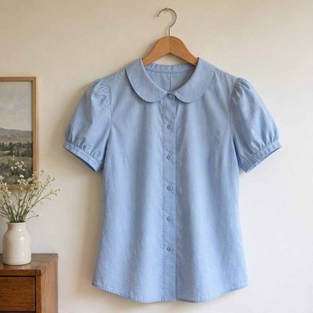 Sand Button Blouse
